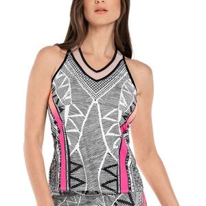 NWT Lucky in Love Santa Fe Glow Tennis Tank - Size L